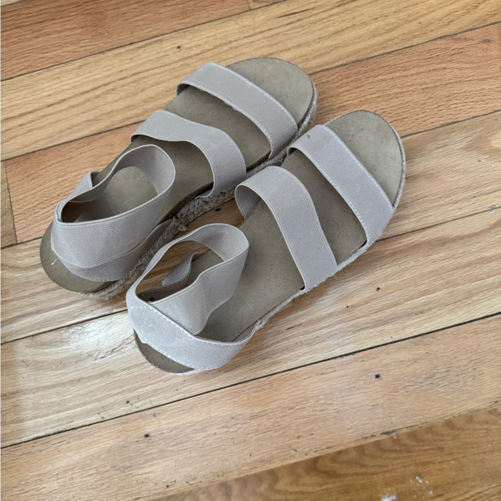 Women's Beige Sandals platform